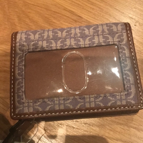 Fossil 4 inch x 3 inch monogram wallet. Brand new - Picture 2 of 8